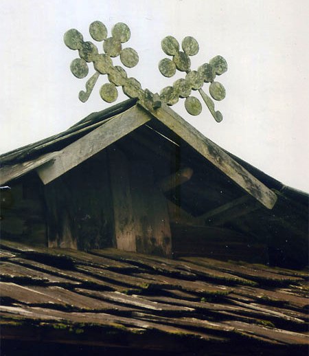 mái nhà bằng tre